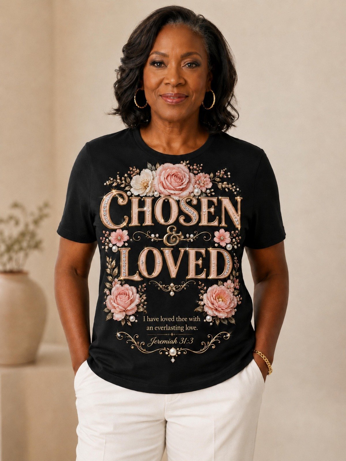 Product met 'Chosen & Loved' design