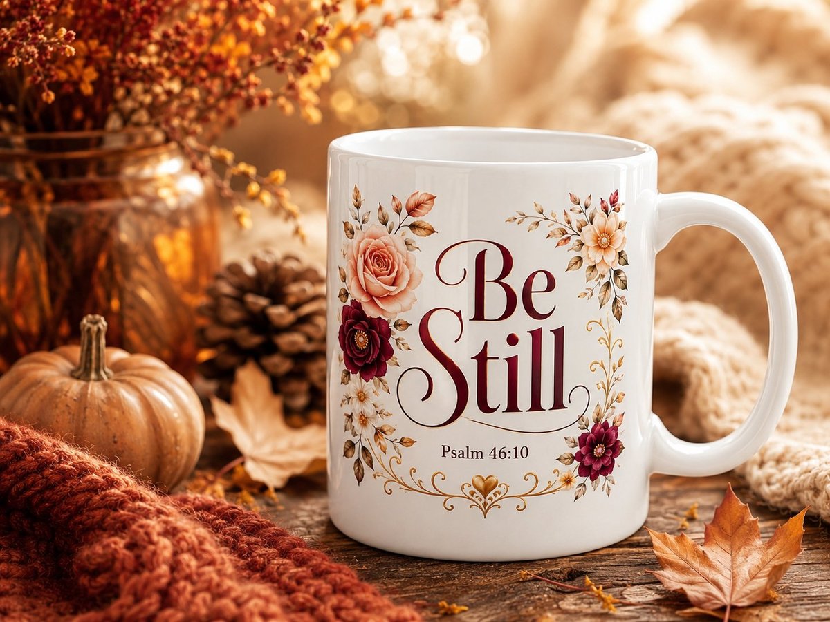 Mok met Be Still design