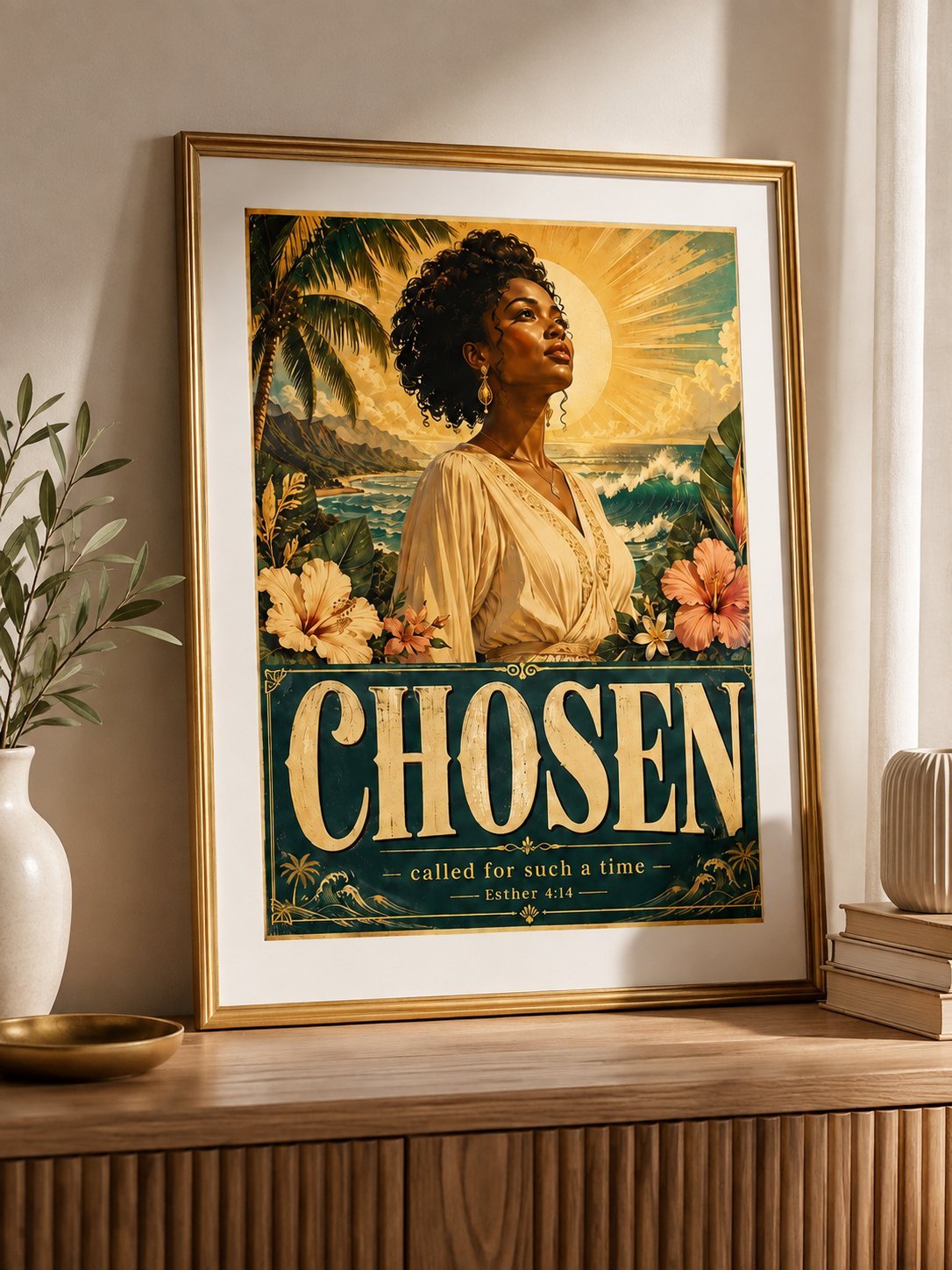 Tropisch & Goud poster