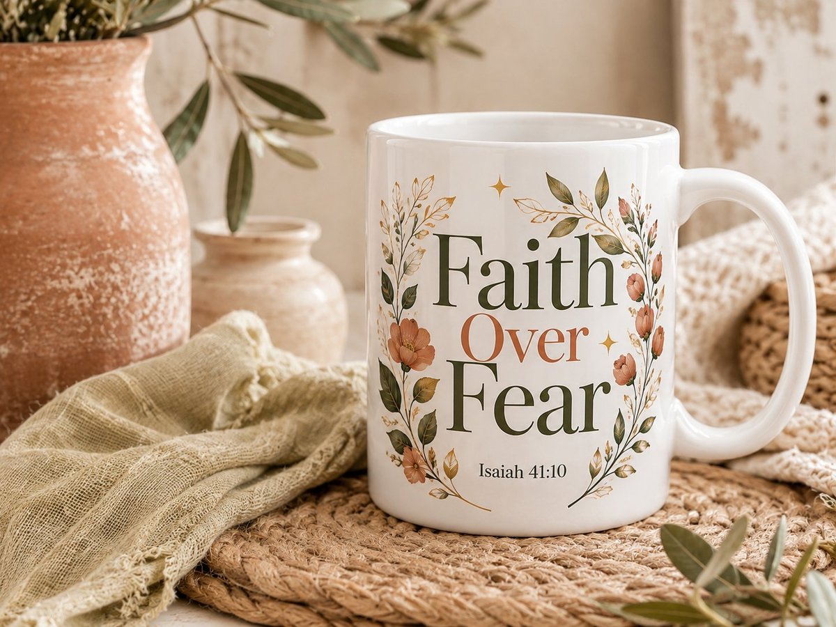 Mok met Faith Over Fear design