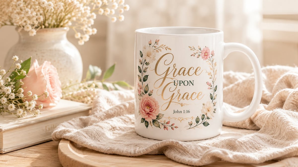 Mok met Grace Upon Grace design